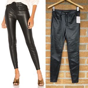 Free People  Faux Leather Pants size 27